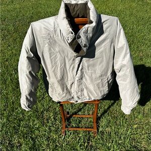 Claiborne Light Gray Downfill Winter Puffer Jacket Coat Super Cozy